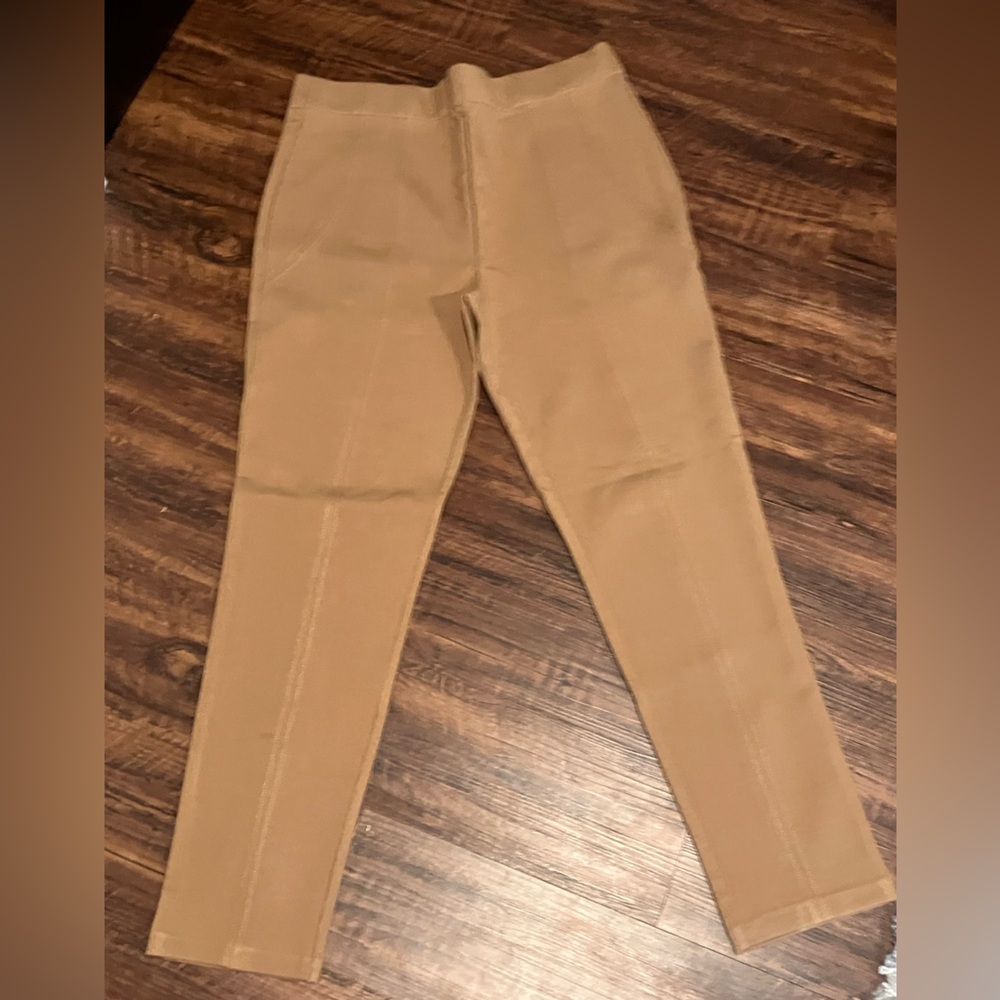Jones New York Classic Tan Straight Leg Pants - Picture 2 of 3